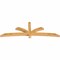 Ekena Millwork Davenport Rough Sawn Timber Gable Bracket, Western Red Cedar, 96"W x 32"H x 4"D x 4"F, 8/12 Pitch GBW096X32X0404DAV00RWR - alternate 2